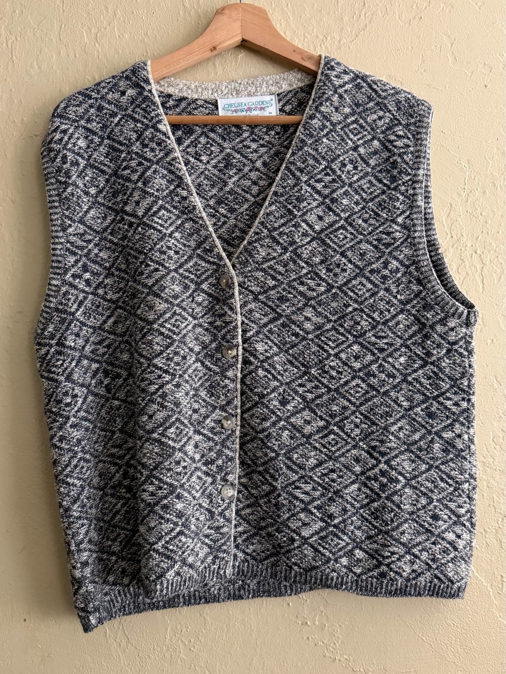 Vintage Chelsea Gardens Vest Cardigan